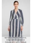 Шёлк плательно-блузочный MAX MARA Сине-белый абстрактный MM H31 N60 14042508