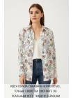 Крепдешин шелковый Max Mara Надписи на белом MM H31 N40 14042568