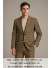 Костюмный лён с шерстью в клетку GUCCI Гленчек Черно-бежевый KZ H62 B00 16022522