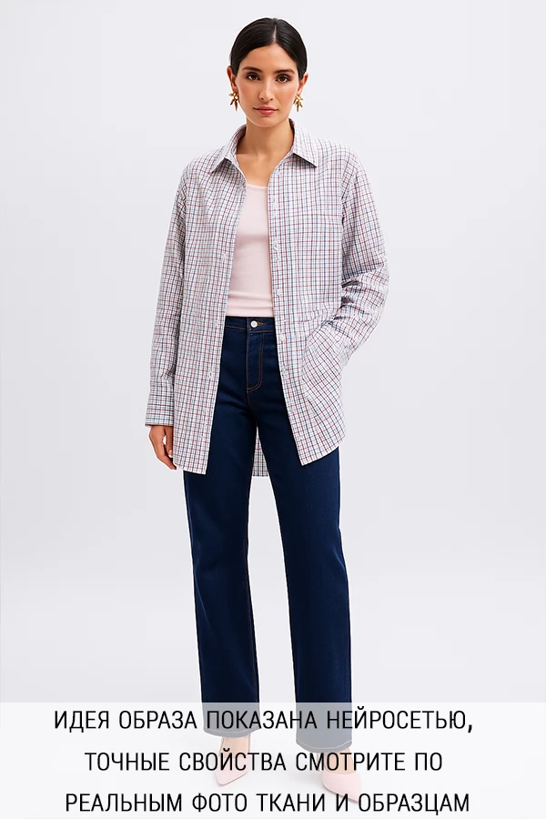 Рубашечный хлопок GUCCI Клетка H6/B20 17032421