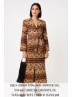 Хлопок костюмный Max Mara SVM Терракотовый Икат H11/3  А60   8022357