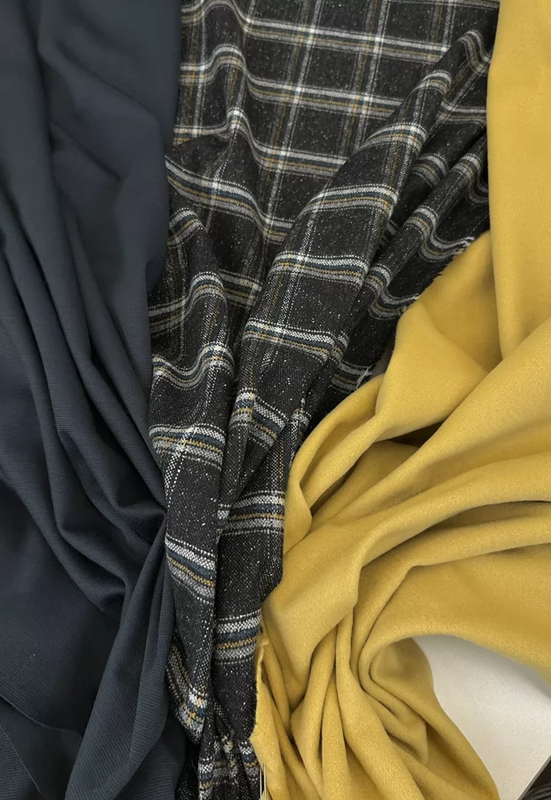 Уютный, греющий образ с акцентным пальтовым драпом ⭐️ - Ткани FF