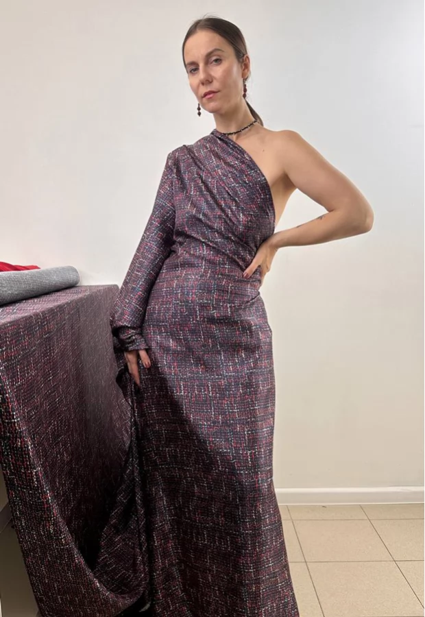 Показываем прекрасный шёлковый твил от MAX MARA: и компаньоны к нему ✨ - Ткани FF