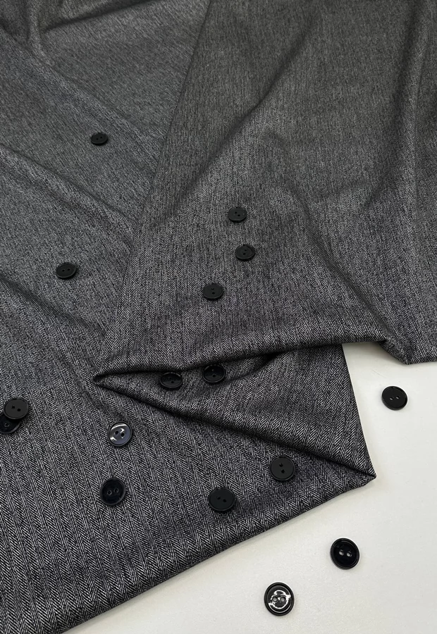 Костюмная поливискоза в ёлочку: впишется и в мужской, и в женский повседневный гардероб 💼 - Ткани FF Москва