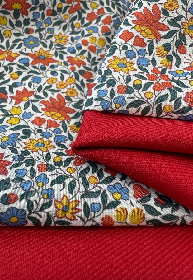 Шикарный рубашечный хлопок LIBERTY: сочетаем с костюмной поливискозой ⭐️ - Ткани FF