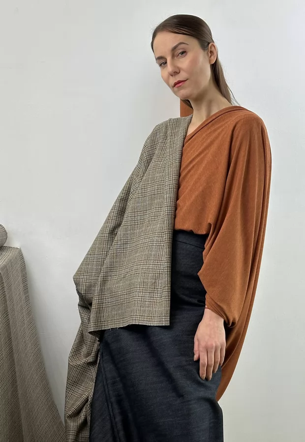 Сочетание с твидом CERRUTI: подойдет и для женского, и для мужского гардероба 😍 - Ткани FF