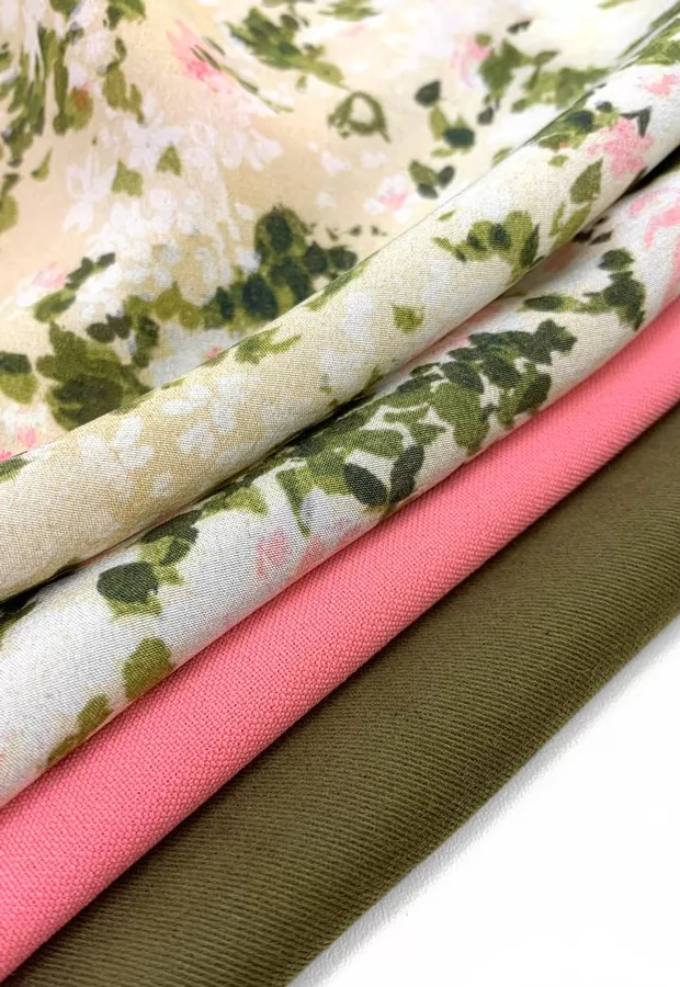 Новинка - цветочный крепдешин MAX MARA, и два компаньона к нему 💖 - Ткани FF