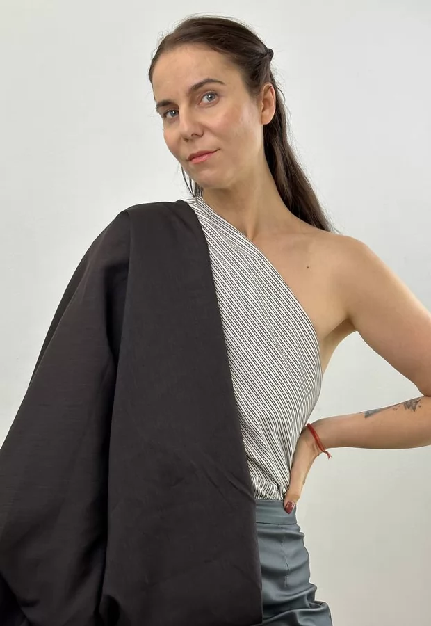 Готовимся к лету: костюмно-плательный лён с вискозой и два компаньона к нему ✨ - Ткани FF