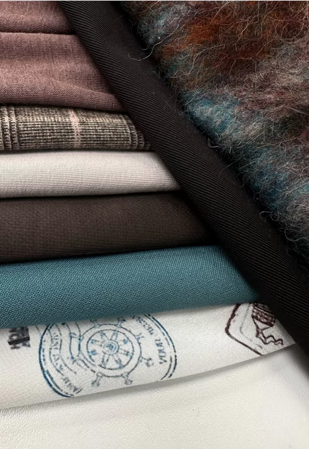 Гармоничная капсула: сочетание шерсти, шёлка и поливискозы ✨ - Ткани FF