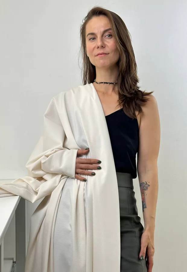 Нарядный молочный репс от Max Mara: для костюмной группы ✨ - Ткани FF