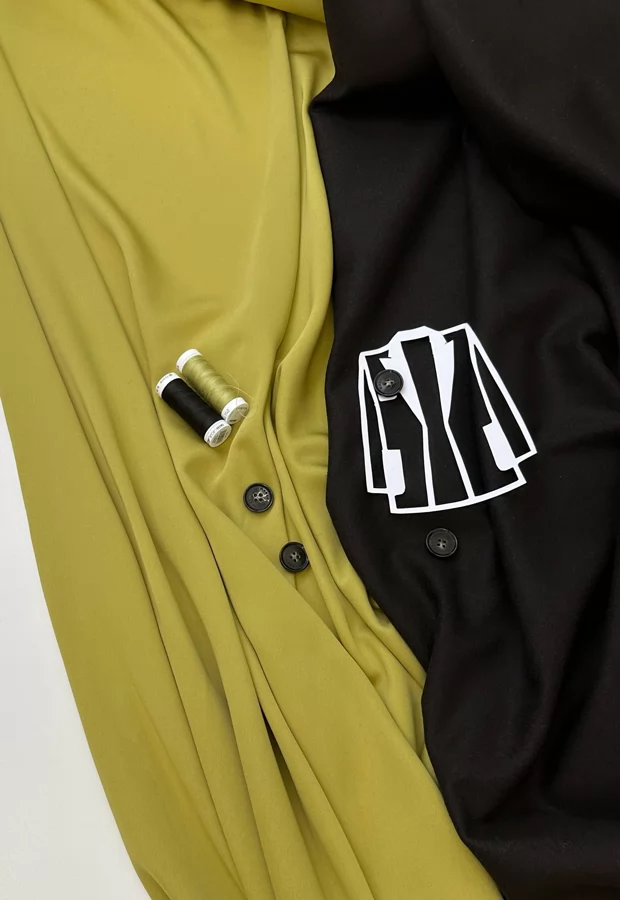 Тончайший шёлк в сочетании с костюмной шерстью: если хочется экспериментов ⭐️ - Ткани FF