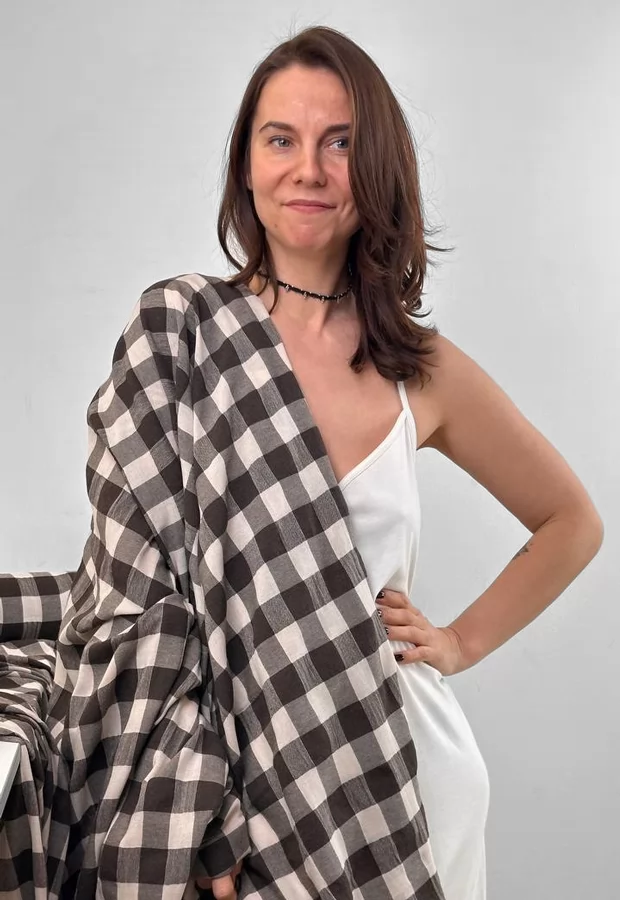 Хлопок в клетку: рубашечный и костюмный варианты ✨ - Ткани FF