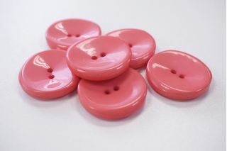 Пуговица пальтовая пластик ярко-розовая 28 мм PRT-(K1)- 08082064