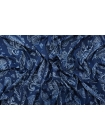 Трикотаж вискозный огурцы на синем BRS-N4 13072006
