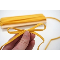 Плоский шнур хлопковый желтый 6 мм PRT 01062023