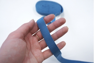 Лента репсовая приглушенно-голубая 1,5 см PRT 06062034