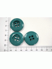 Пуговица пальтовая пластик зеленовато-бирюзовая 28 мм PRT -(E)- 11082015