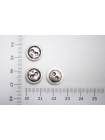 Пуговица металлическая рубашечно-плательная серебряная с чернением 13 мм PRT-(D2)- 08102019