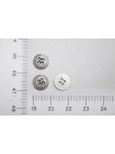 Пуговица металлическая рубашечно-плательная серебряная 10 мм PRT-(D2)- 08102020