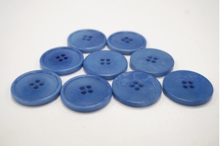 Пуговица костюмная пластик сине-голубая 22 мм PRT-(G1)- 24082015