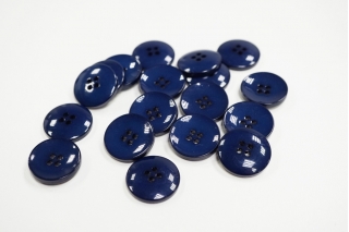 Пуговица костюмная пластик сине-черная 21 мм PRT-(H1)- 11122081