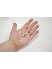 Кнопка пришивная декоративная серебряная 19 мм KN-(N2) 15112001