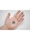 Кнопка пришивная декоративная темное серебро 19 мм KN-(N2) 15112006