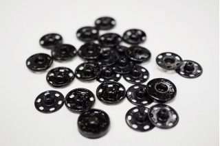 Кнопка пришивная декоративная черная 16 мм KN-V 15112007