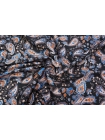 ОТРЕЗ 2,4 М Жаккард огурцы на черном фоне LEO-(20)- 04092022-1