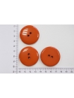 Пуговица пальтовая пластик оранжевая 38 мм PRT-(K1)- 09092013