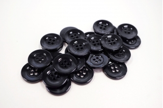 Пуговица костюмная пластик черная 20 мм PRT -( i1 )- 24082052