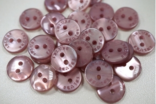 Пуговица плательно-рубашечная "Iblues" пластик розоватая 12,5 мм PRT (D1) 26082012