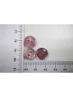 Пуговица плательно-рубашечная "Iblues" пластик розоватая 12,5 мм PRT (D1) 26082012