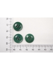 Пуговица плательно-рубашечная пластик темно-зеленый 14 мм PRT-(D1)- 26082018