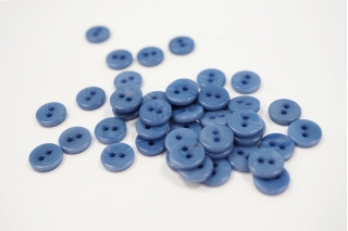 Пуговица плательно-рубашечная пластик синий 9 мм PRT-(D1)- 26082026