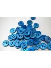 Пуговица пластик рубашечно-плательная синий перламутр Les Copains 10 мм PRT-(D1)- 26082082
