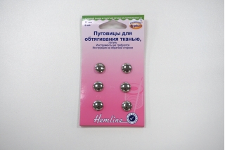Пуговицы для обтягивания тканью Hemline металл 11 мм 6 шт GL  4032045