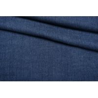 Лен костюмно-плательный синий в елочку Ralph Lauren CMF-H7 10022101