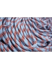 Шнурок голубой с красными полосками 90 см PRT-B01 22062102