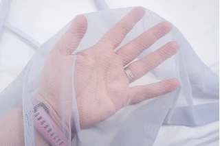 ОТРЕЗ 1 М ДЕФЕКТ Мягкая сетка голубая FRM-(ДФ2) 9112107-2