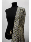 Сатин костюмно-плательный желто-черно-серо-белый FRM.H H11/1/D50 14022124