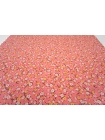 Креповая вискоза цветы на розовом фоне MII H21/1 H70 04082143