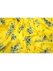 ОТРЕЗ 2,3 М Плательно-блузочный сатин цветы на желтом фоне MII (18) 04082149-2