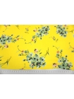 ОТРЕЗ 2,3 М Плательно-блузочный сатин цветы на желтом фоне MII (18) 04082149-2