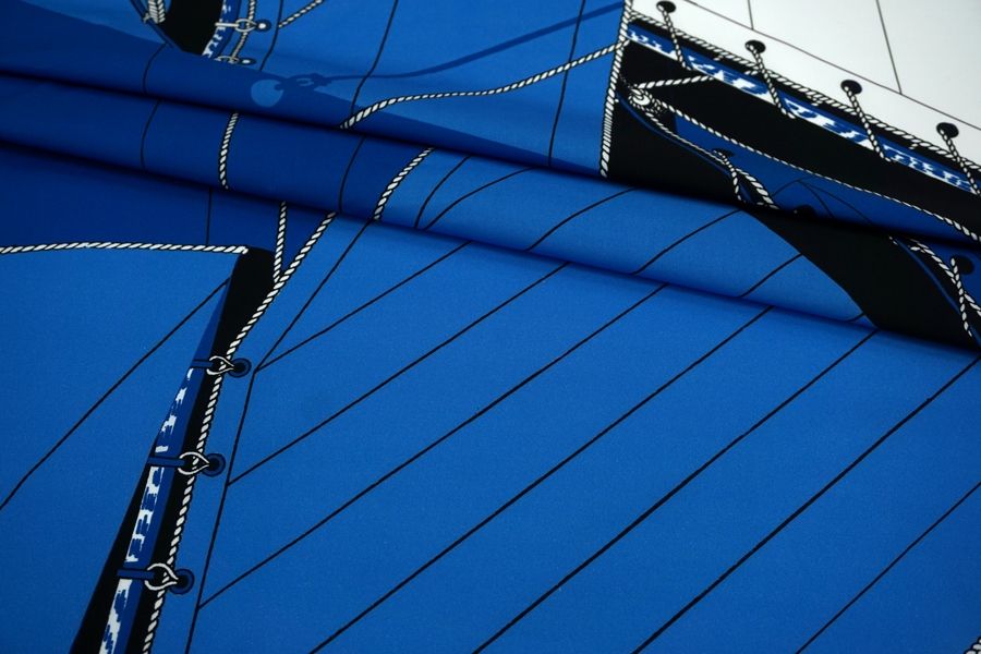 Поплин рубашечный синие паруса MII-A40 06082105
