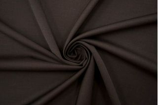 Тонкая костюмно-плательная шерсть темно-коричневая BRS.H-CC10 8102104