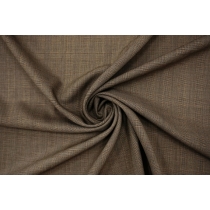 Тонкая костюмно-плательная шерсть с шелком в клетку коричневая BRS.H-CC60 08102119