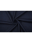 Джерси шерстяной черно-синий в елочку Donna Karan NST-W30 09102101