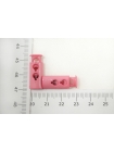 Фиксатор для шнурка пластик глянцевый нежно-розовый  (W2) 10072109