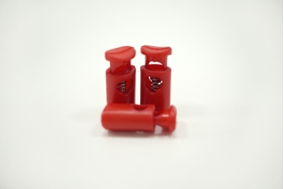 Фиксатор для шнурка пластик красный (W2) 10072129